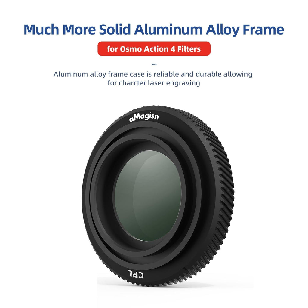 Waterproof Filter for Dji Action 4 Sports Camera - Cpl - Nd8+Nd16+Nd32+Cpl