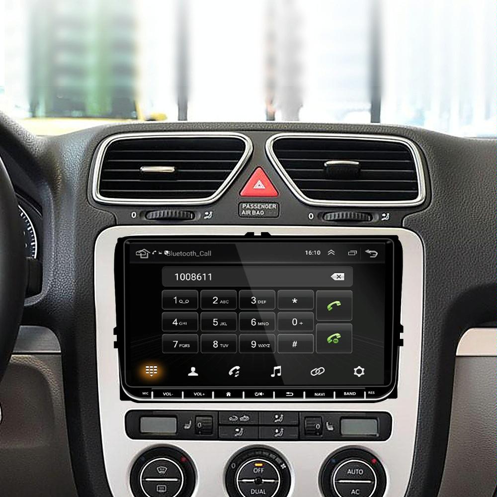 9 Inch Carplay Android10.0 Navigator For Volkswagen - 2 + 64G Central Control Screen