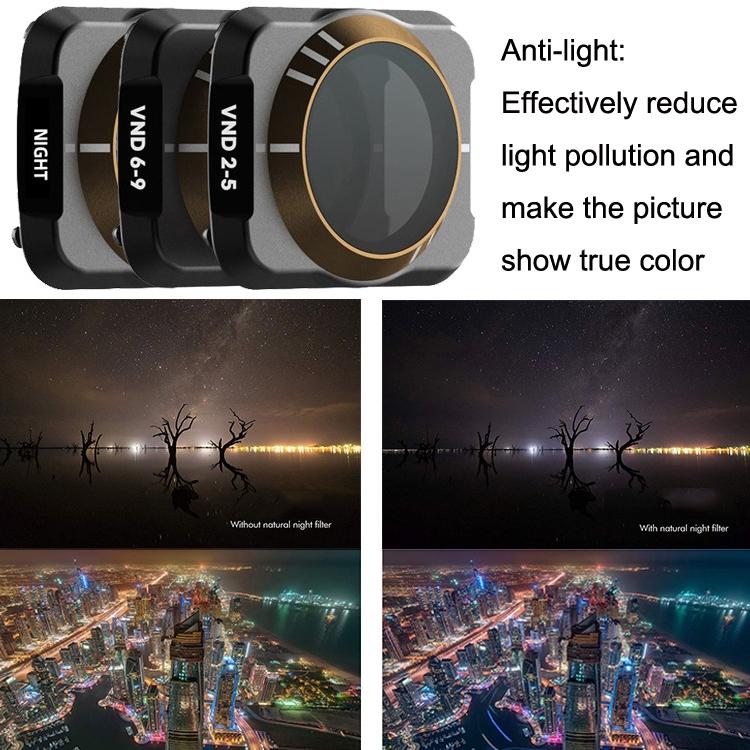 Motion Camera Filter for Dji Mavic Air 2 - Uv Cpl Nd8-64 Star Anti-light