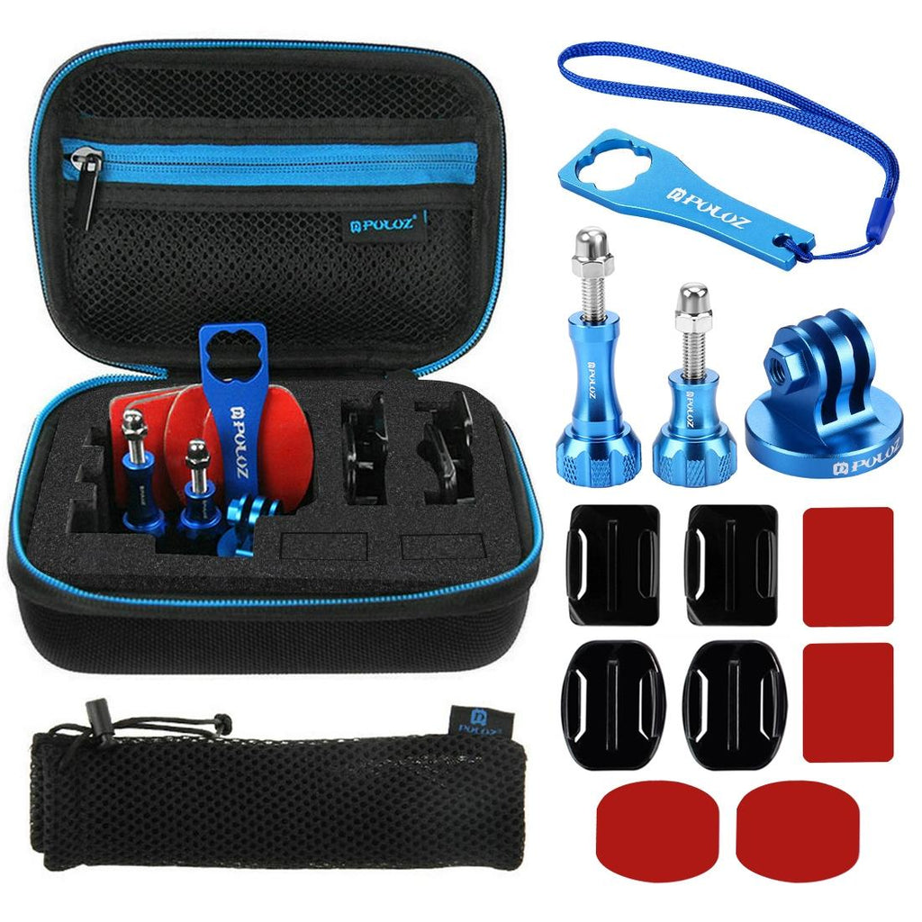 13-in-1 Cnc Metal Accessories Kit for Action Cameras with Eva Case