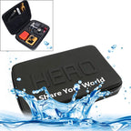 Portable Waterproof Travel Case for Action Cameras - Shockproof Fits Gopro Insta360 Dji - 22x16x7cm