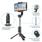 Multifunctional Mobile Phone Gimbal Stabilizer with Live Video and Selfie Stick