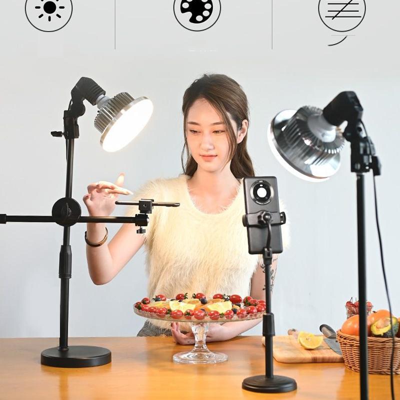500w Mushroom Lamp & Stand for Mobile Phone Photography