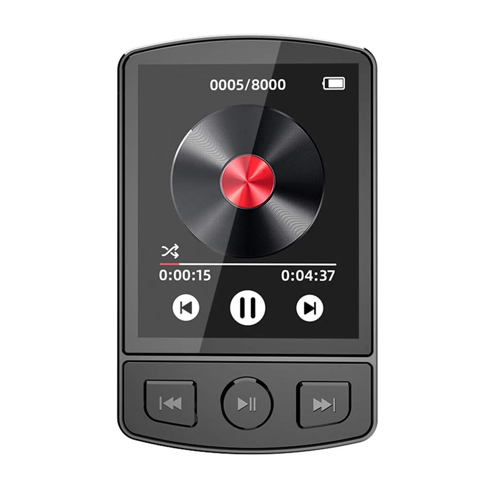 1.8 Inch Color Screen Mp3 / Mp4 Bluetooth Walkman With Back Clip - 64Gb