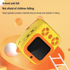 Instant Print Camera with Dual Lens - 2.8 Screen for Kids Blue - Yellow + 32G Card