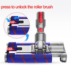 Double Roller Soft Velvet Floor Brush with Led for Dyson Vacs