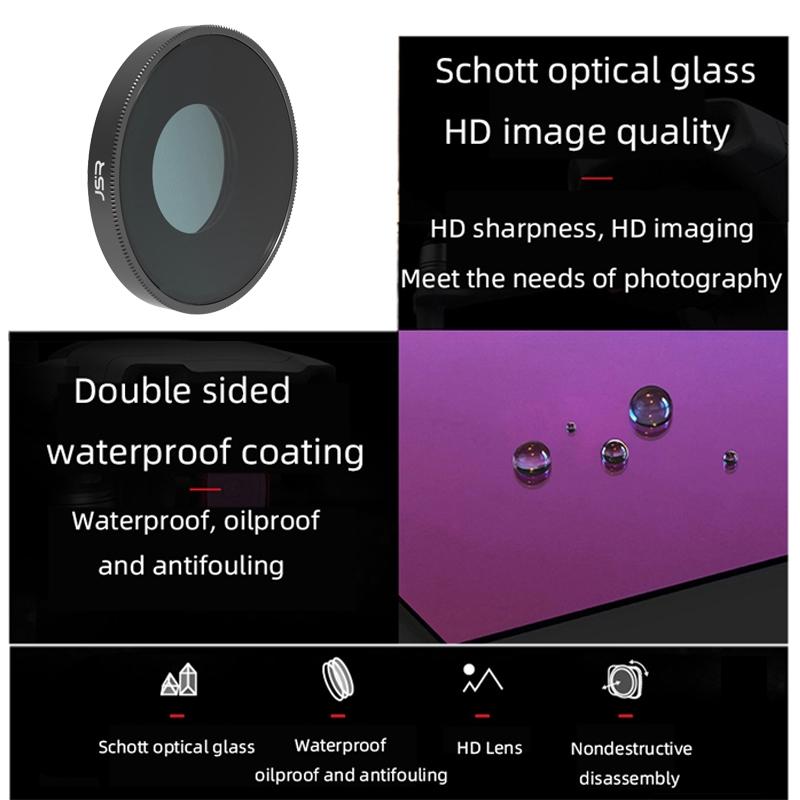 Nd8 and Nd16 Cpl Lens Filter for Dji Action 3