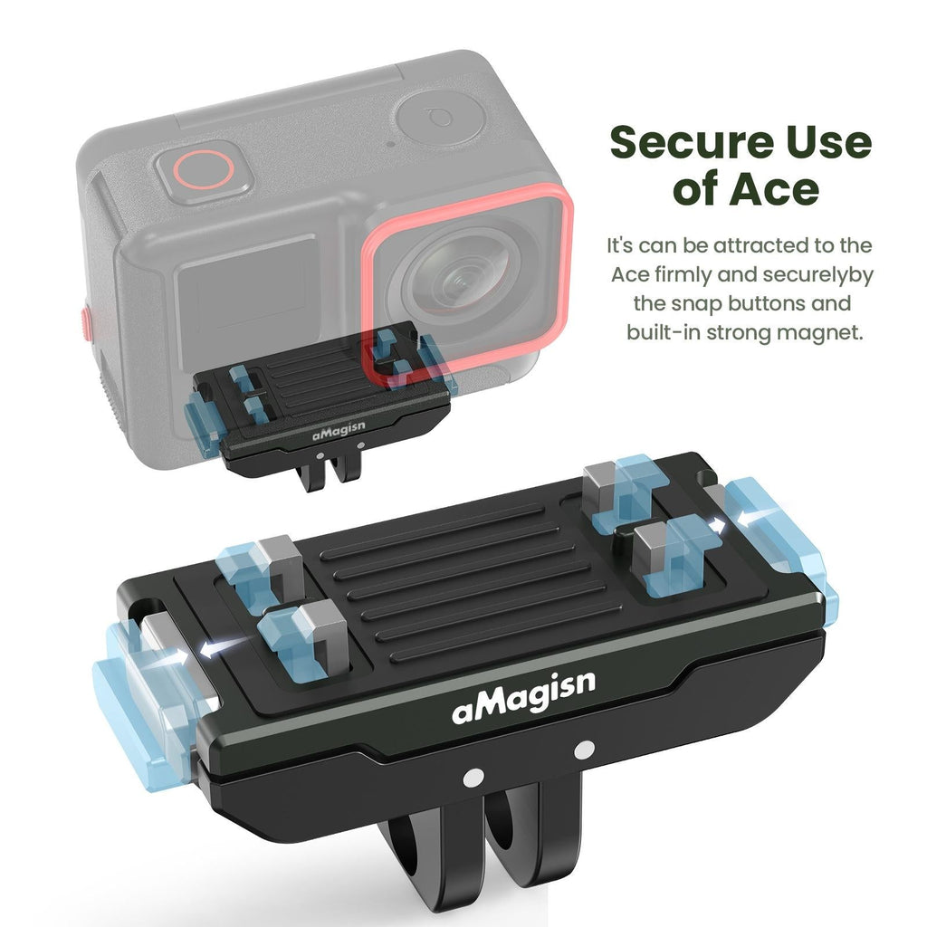 Metal Magnetic Quick Release Top Cover for Insta360 Ace / Pro / X3 / X2 / Gopro Hero12