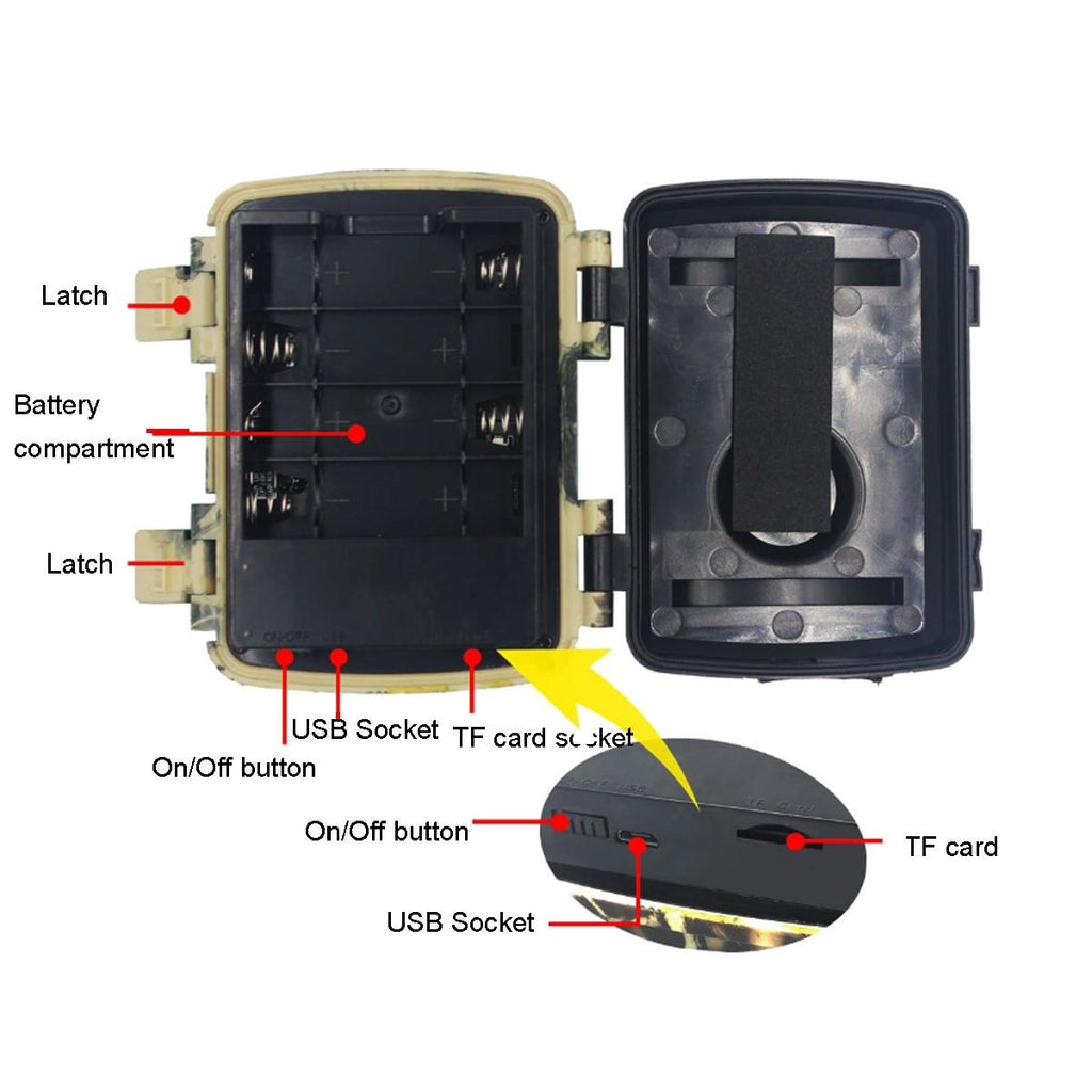 20mp Hd Infrared Hunting Camera with 38 Ir Lights