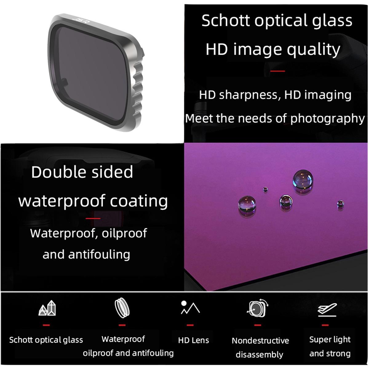 8-in-1 Lens Filter for Dji Air 2s - Aluminum Frame