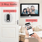 1080P Wifi Smart Doorbell With Motion Detection - 4.3 Inch Visual Display