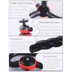 Flexible Mini Tripod with Ball Head for Slr Gopro Dji and Other Action Cameras - 30cm x 5cm