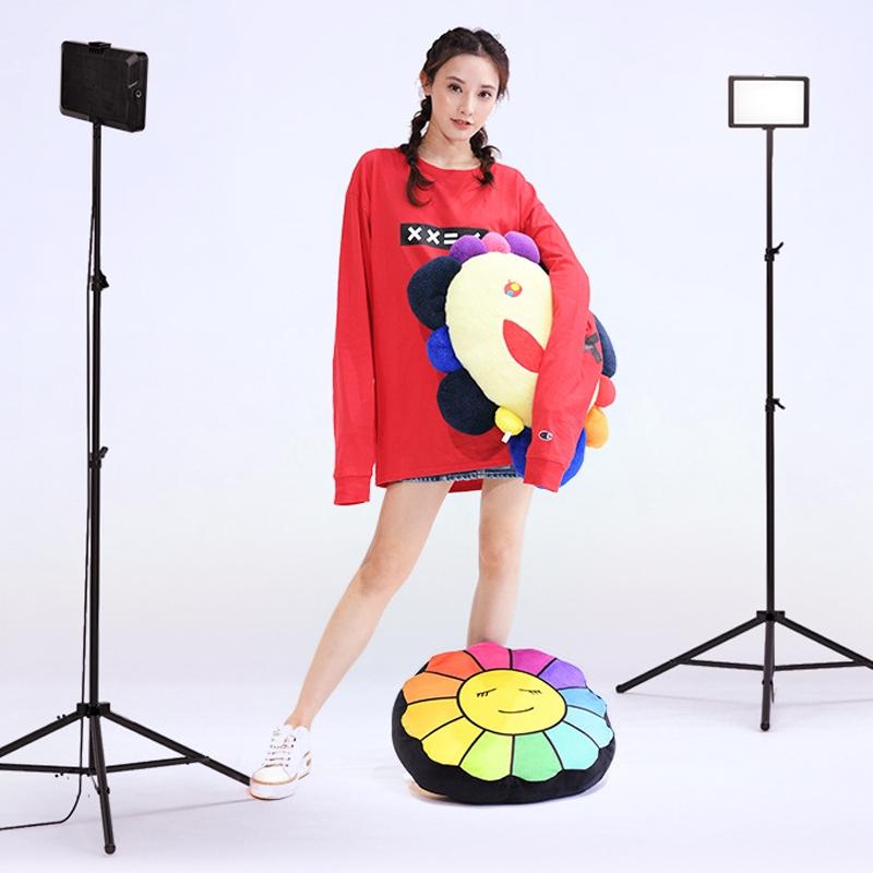 8 Three-colour Temperature Flat-panel Live Fill Light with 2.1m Bracket