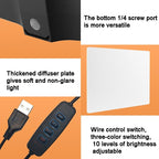 10 Three-colour Temperature Flat-panel Live Fill Light - 2.1m Bracket & Clip