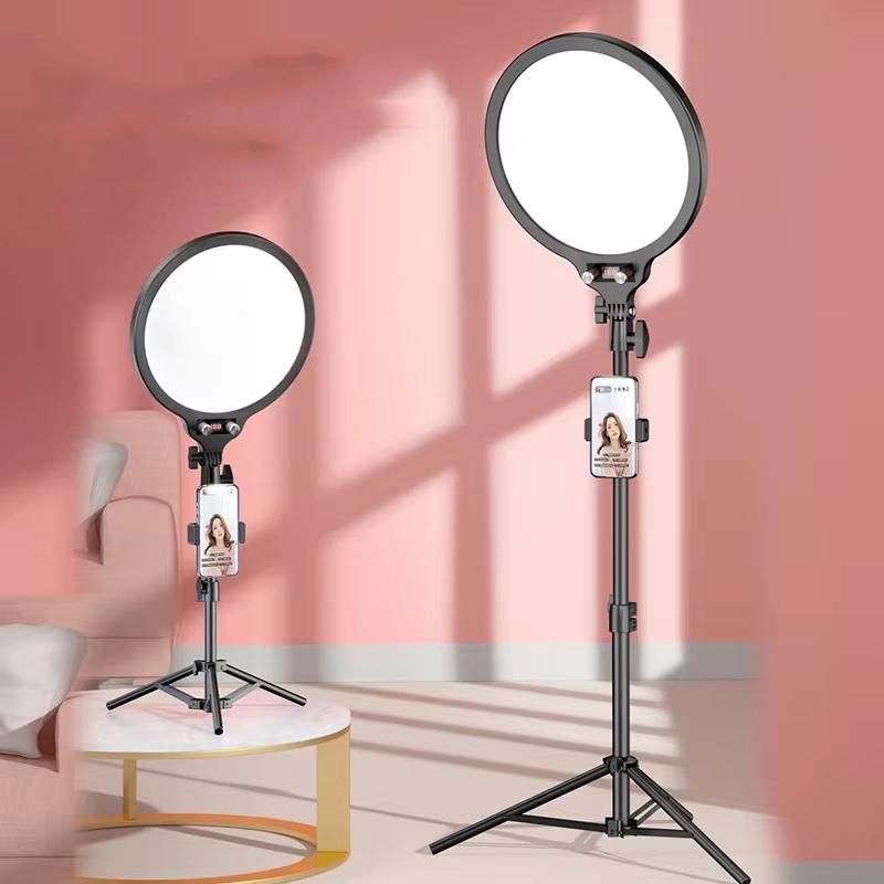 Full-screen Selfie Ring Light Tripod Set for Live Stream - 210cm Height - 210Cm Overhead Shot