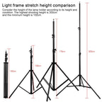 Professional Photography Lighting Stand With Spring Buffer For Studio Flash