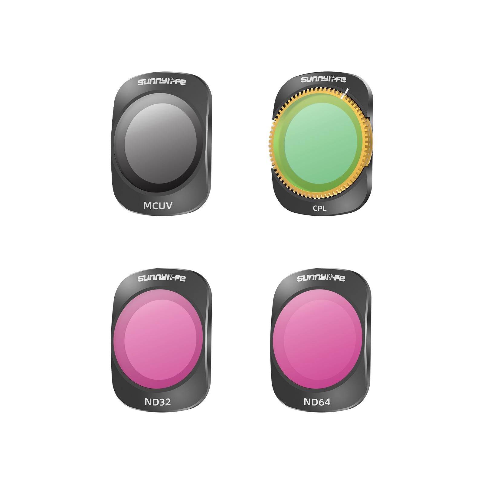 Dji Pocket 3 Camera Lens Filter - 4 In 1 Mcuv Cpl Nd32/64
