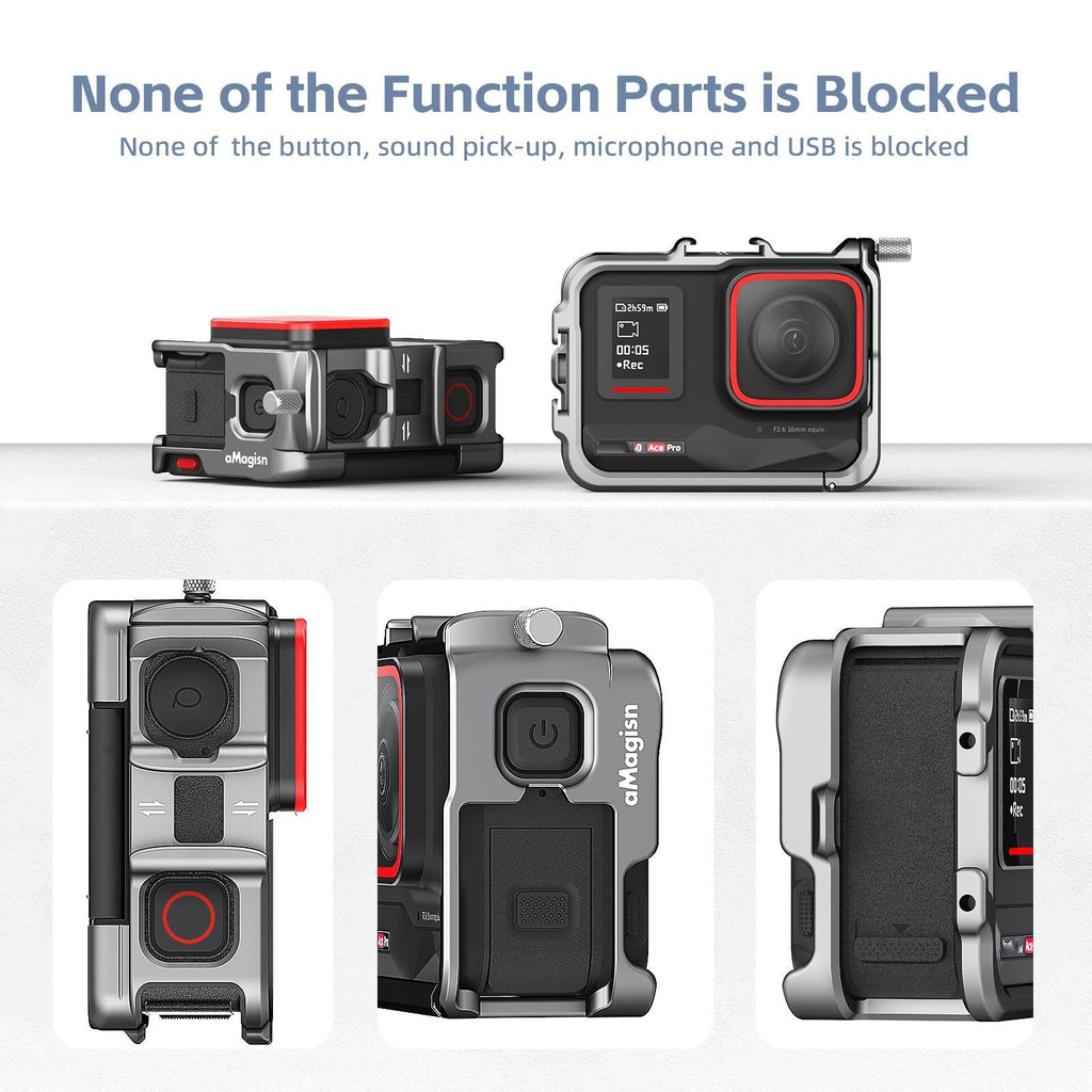 Metal Rabbit Cage Protective Frame for Insta360 Ace Pro / Ace Amagisn