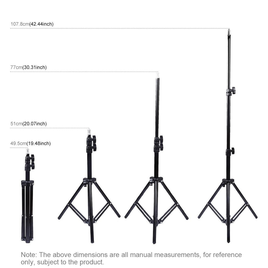 Live Broadcast Dual Phone Bracket with 1.1m Tripod & 6.2 Inch Led Ring Light Kit
