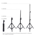 Live Broadcast Dual Phone Bracket with 1.1m Tripod & 6.2 Inch Led Ring Light Kit