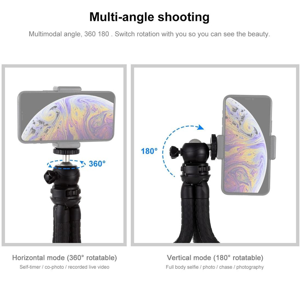 Flexible Mini Octopus Tripod with Ball Head for Slr Cameras Gopro and Cellphones - 30cmx5cm
