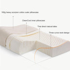 8H Z2 Natural Latex Pillow Soft & Breathable With Cotton Pillowcase