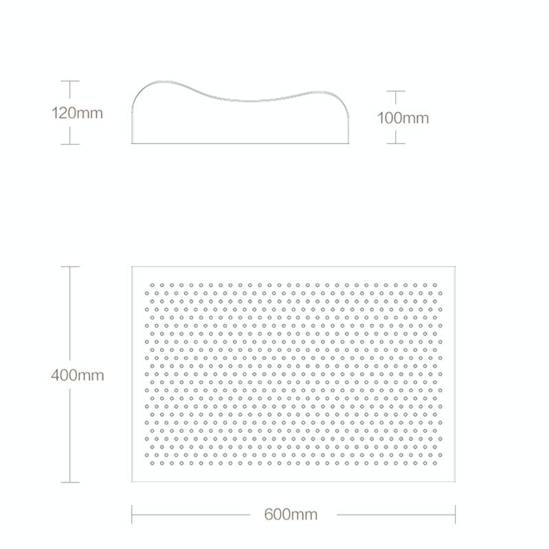 8H Z2 Natural Latex Pillow Soft & Breathable With Cotton Pillowcase