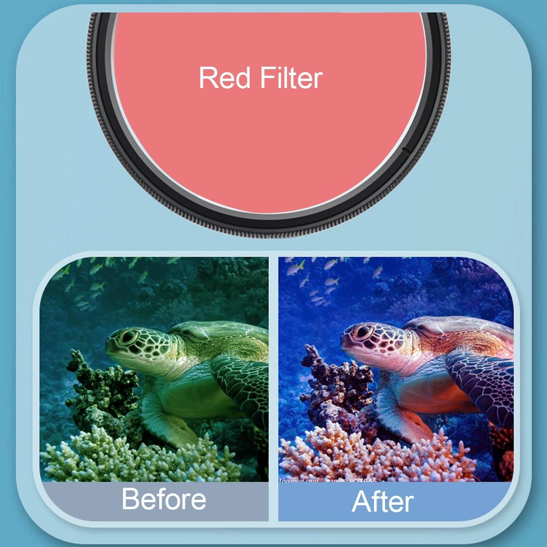 Hero8 Diving Lens Filter Kit with Macro Lens and Waterproof Housing