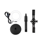 Horizontal Dual Phone Brackets Desktop Ring Light Kit - 4.7 Inch