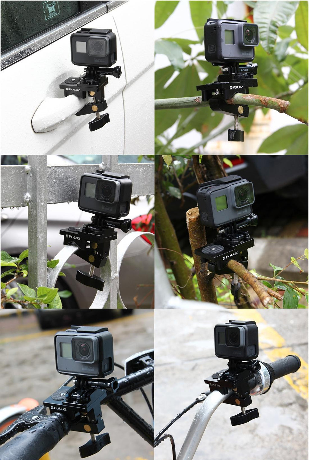 Universal Fixing Clamp for Action Cameras - Aluminium Mount