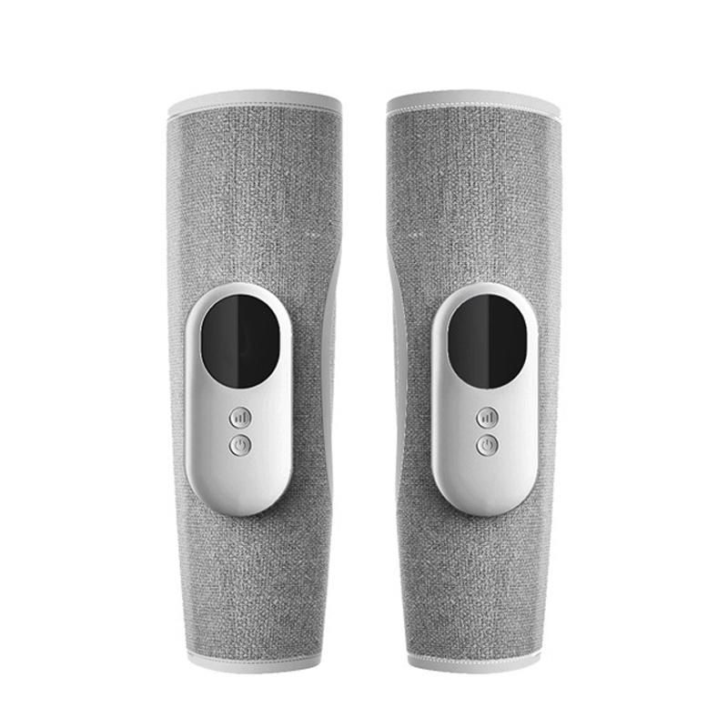 Gray Wireless Leg Massager Double Hot Compress & Air Pressure