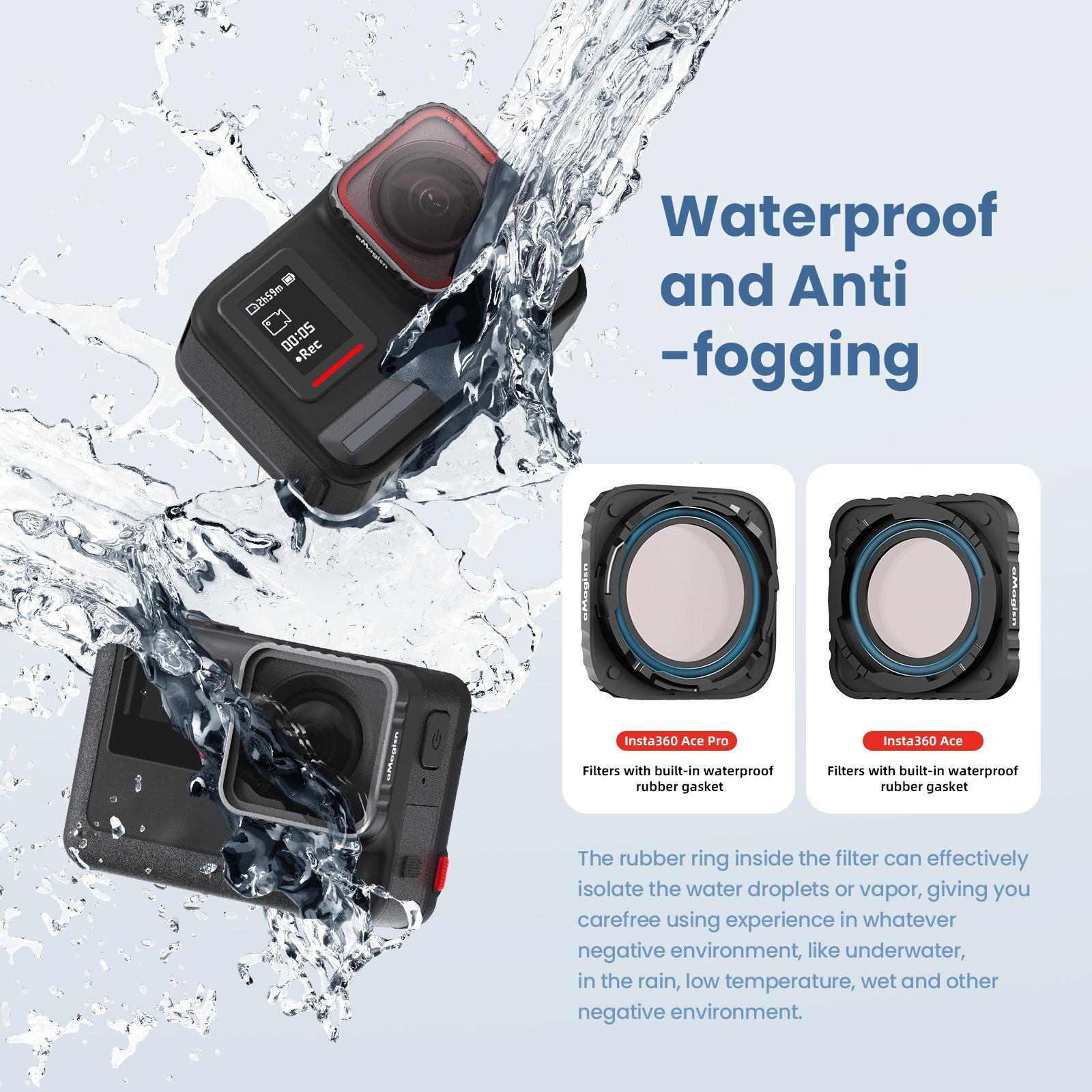 Waterproof Protective Goggles for Sports Camera - Magisn - For Insta360 Ace Cpl+Nd8+Nd16+Nd32