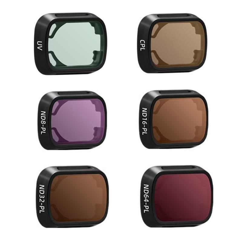 4-piece Nd Filter Set for Dji Mini 3 / 3 Pro - Nd8pl Nd16pl Nd32pl Nd64pl - 4Pcs/Set Uv+Nd8Pl+Nd16Pl+Nd32Pl