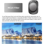 Dji Pocket 3 Camera Lens Filter - 6 In 1 Uv Cpl Nd8-64