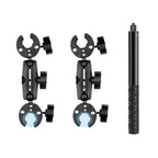 Selfie Stick with Handlebar Mount and Fixed Clamps