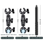 Selfie Stick with Handlebar Mount and Fixed Clamps