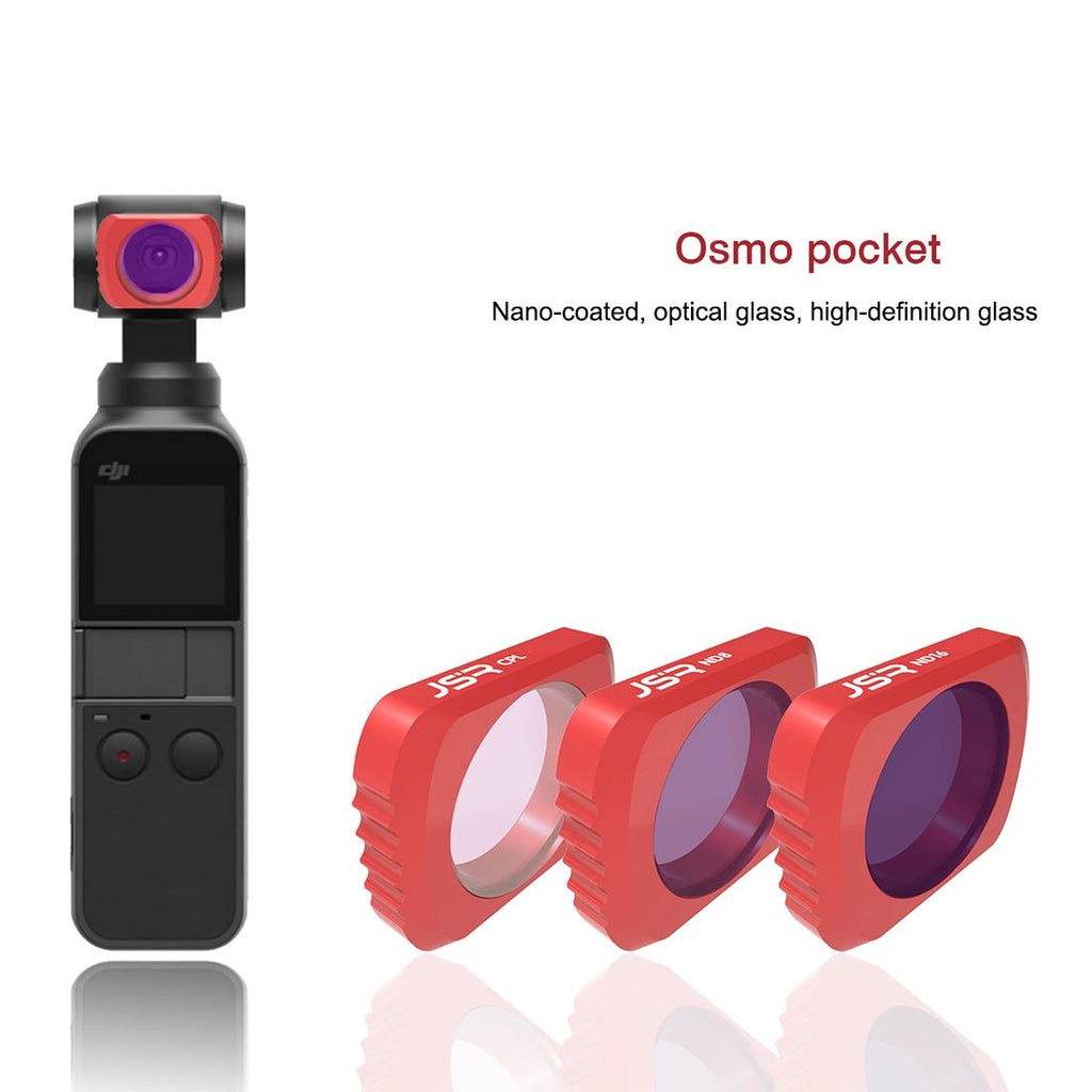3-in-1 Hd Slim Lens Filter for Dji Pocket - Cpl Nd8 and Nd16