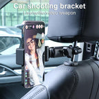 25mm Ballhead Car Seat Mount for Action Cameras with Phone Clamp and Anti-lost Case