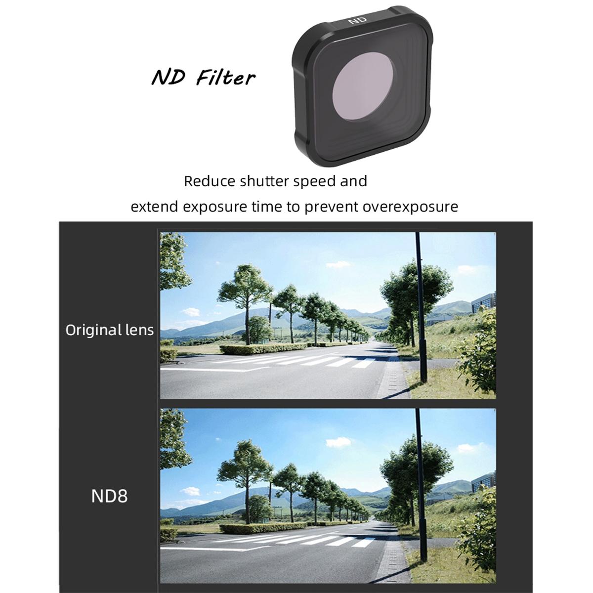 Kb Series Lens Filter Set for Gopro Hero10 / 9 - Mcuv Cpl Nd8-32