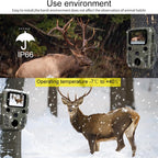 Outdoor Hunting Camera with Night Vision and Infrared Sensing