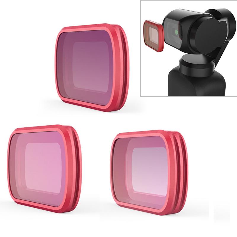 Professional Diving Lens Filter Set for Dji Pocket - Cpl / Nd8 / Nd16