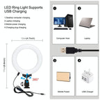 4-In-1 Vlogging Kit With 4.7 Ring Light Mic Tripod & Stabilizer