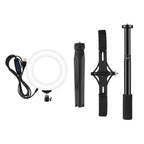 Live Broadcast Phone Bracket & Tripod Mount with Extension Rod & 6.2 Inch Led Ring Light Kit