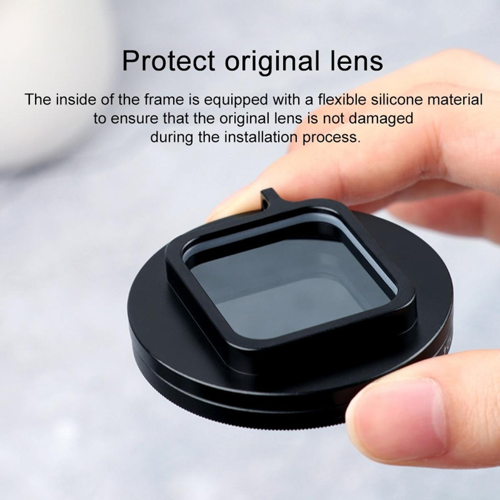 52mm 10-in-1 Professional Lens Filter Kit for Gopro Hero10 / 9 with Adapter Ring and Cap
