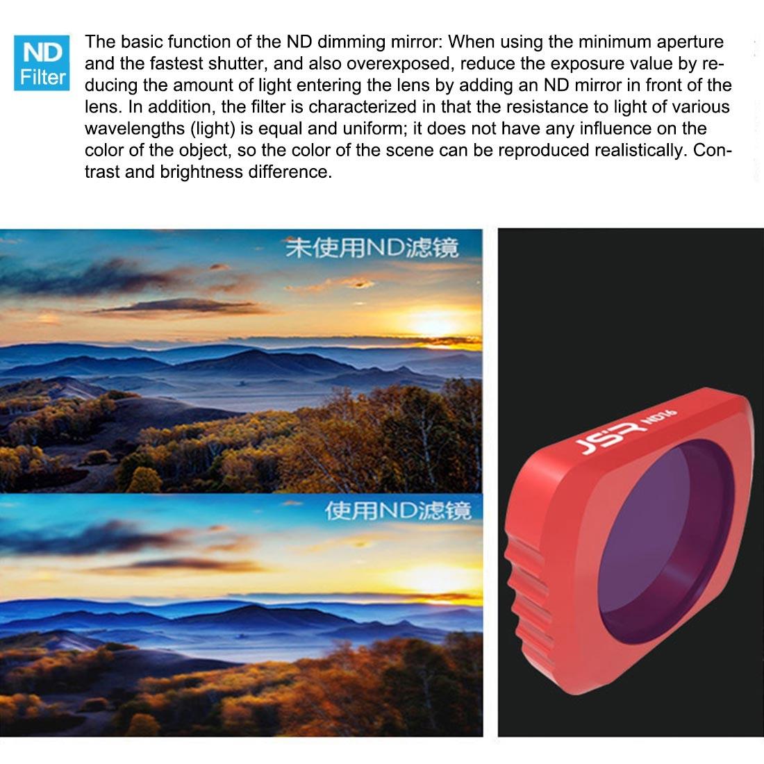 4-in-1 Hd Slim Lens Filter Set for Dji Pocket - Nd8 Nd16 Cpl Nd32 & Nd64