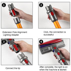 Universal Vacuum Suction Head Adapter with Led Light