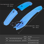 Blue Widened Bike Mudguards Quick Release 2632