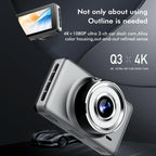 4k Dual Record Driving Recorder with Wifi and Night Vision