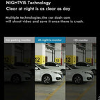 4k Dual Record Driving Recorder with Wifi and Night Vision