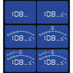 5.5 Inch Obd Hud Head Up Display Speed Alarm Shift Reminder Time Display